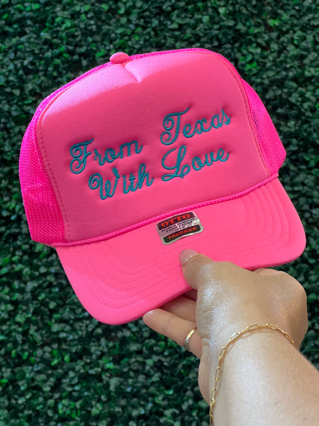 "FROM TEXAS WITH LOVE" TRUCKER HATS