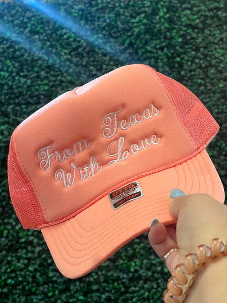 "FROM TEXAS WITH LOVE" TRUCKER HATS