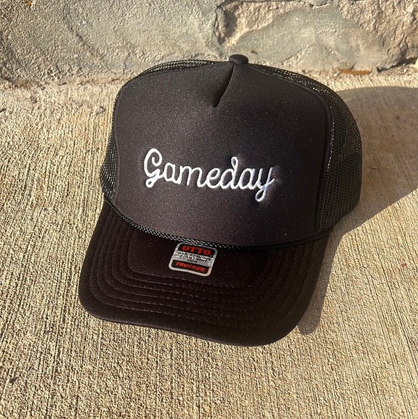 GAME DAY EMBROIDERD TRUCKER HATS