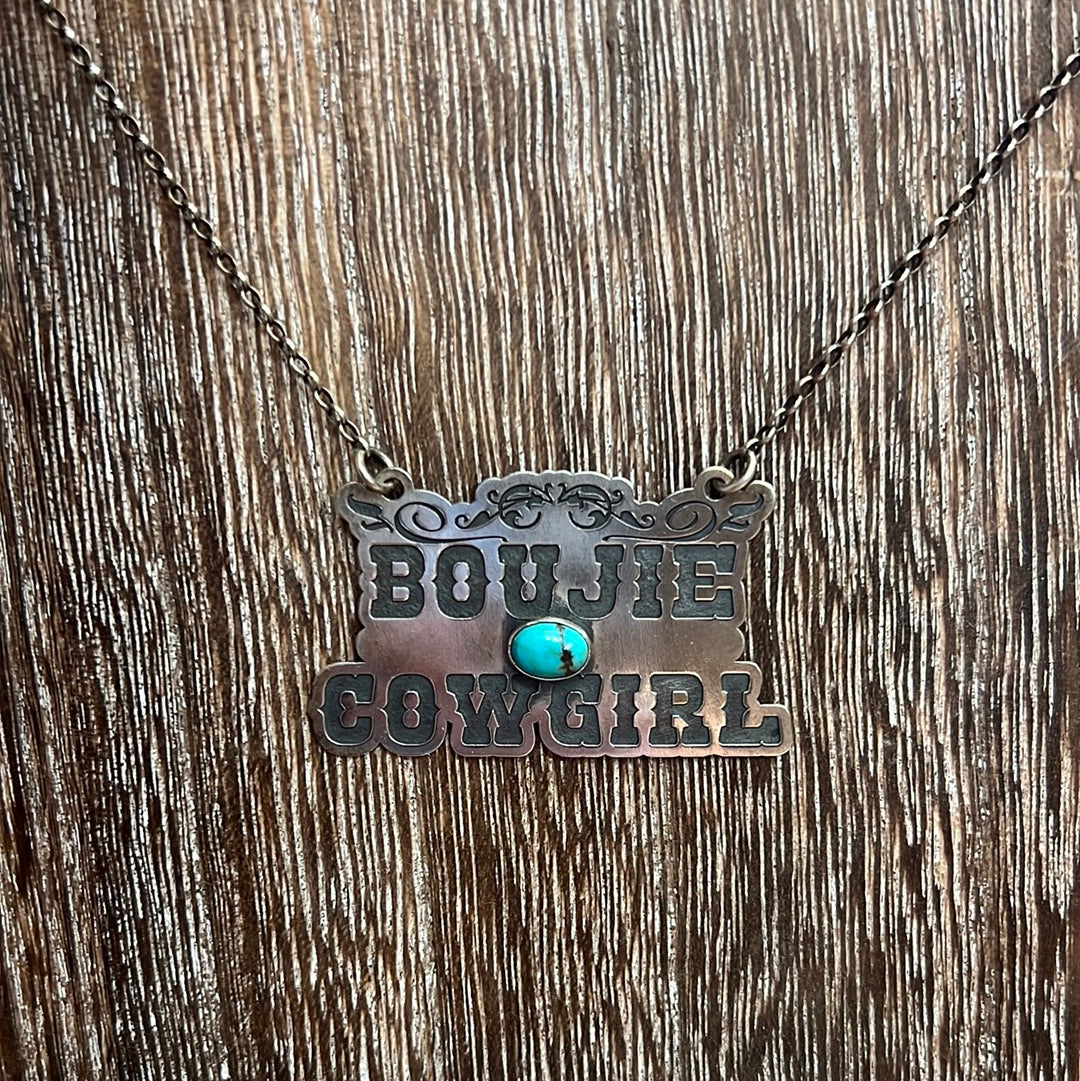 BOUGIE COWGIRL STERLING SILVER NECKLACE