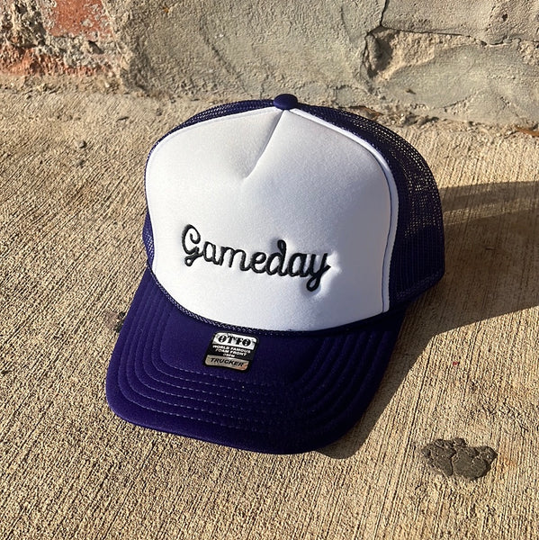 GAME DAY EMBROIDERD TRUCKER HATS