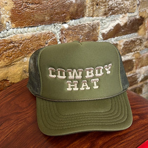 "COWBOY HAT" TRUCKER HATS