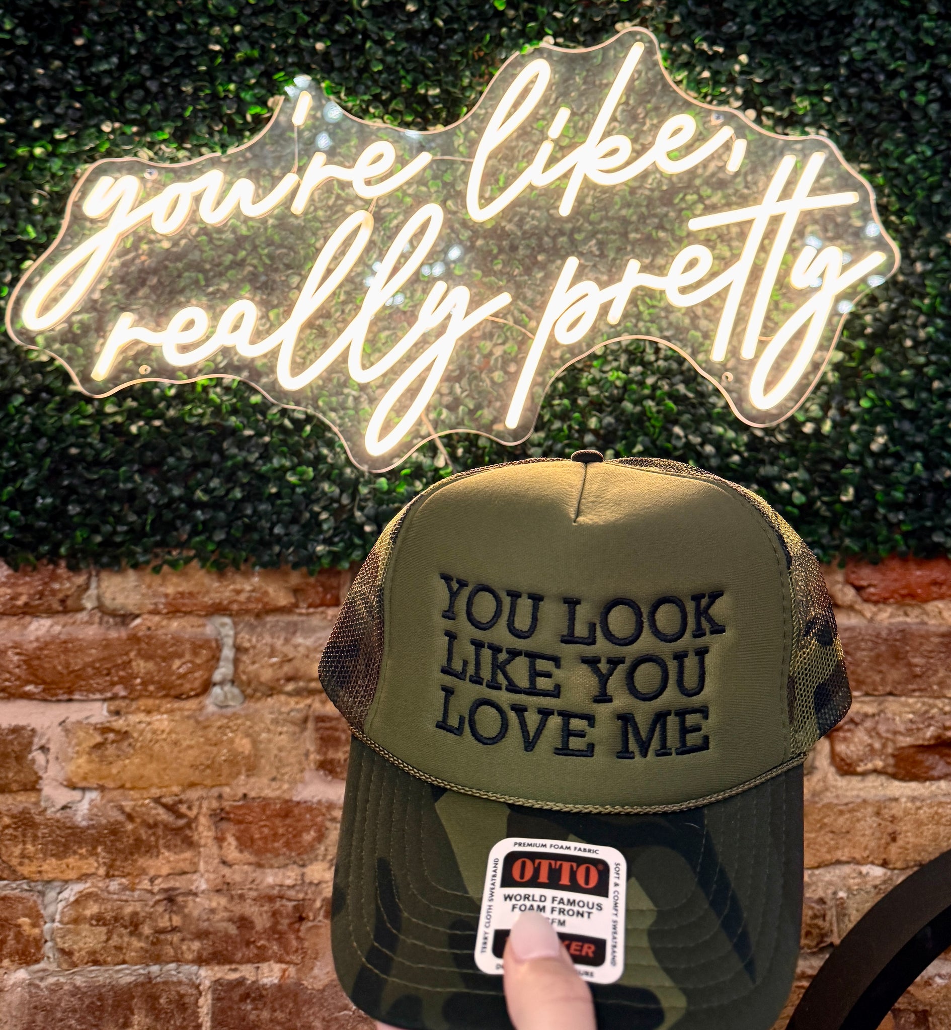 YOU LOOK LIKE YOU LOVE ME    TRUCKER HATS