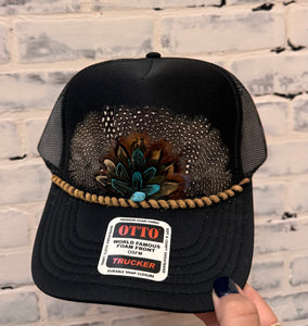 FEATHER TRUCKER HATS