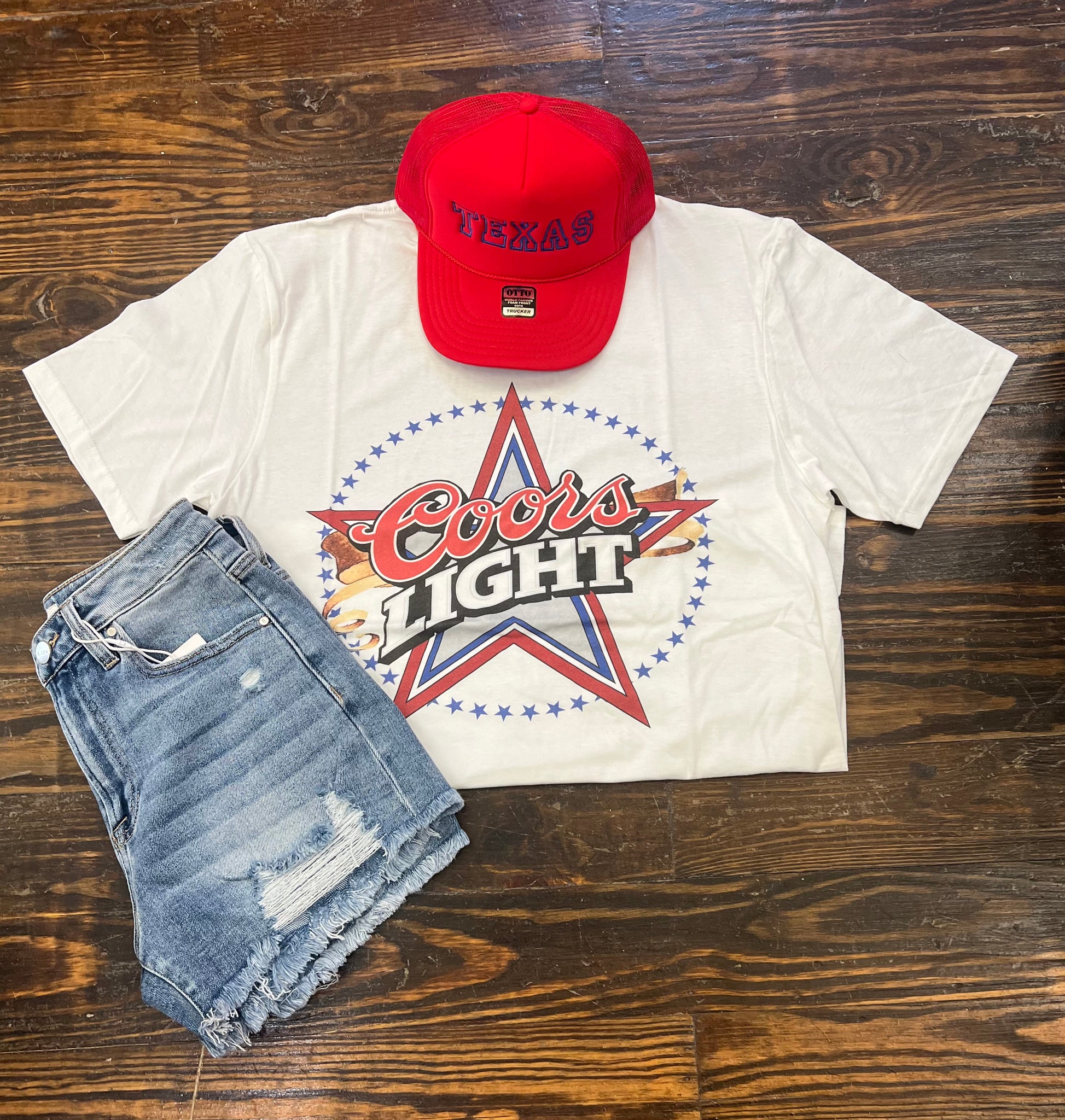 COORS LIGHT STARS TEE