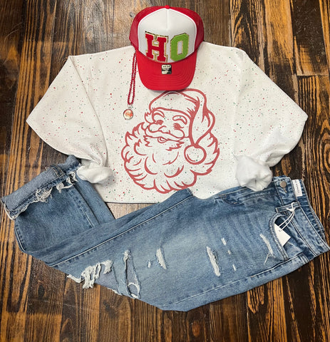 COLOR BLAST SANTA SWEATSHIRT