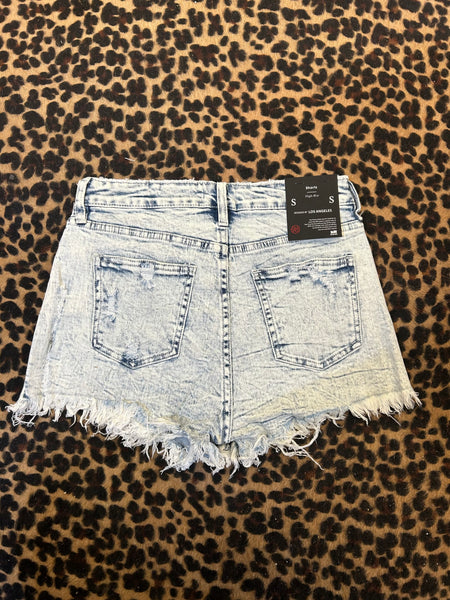STONEWASHED STUNNER JEAN SHORTS
