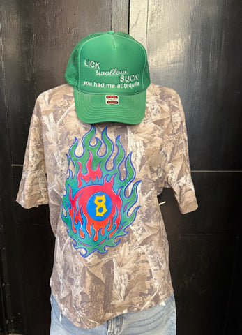 CAMO 8 BALL FLAME