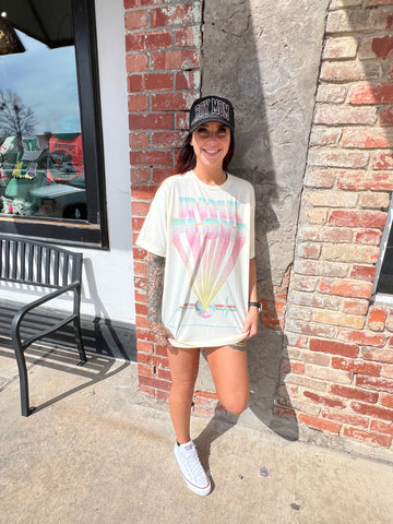 PASTEL PINK FLOYD OVERSIZED TEE