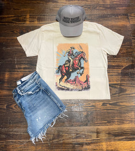 RIDING COWBOY TEE