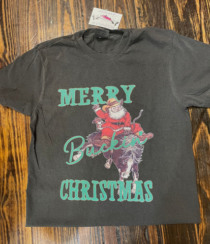 MERRY BUCKING CHRISTMAS TEE